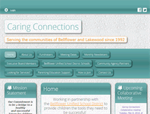 Tablet Screenshot of caringconnectionsonline.com